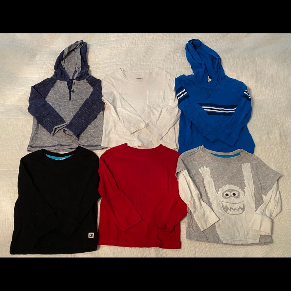 Set of 6 boys 18-24 month Crazy 8 long sleeved